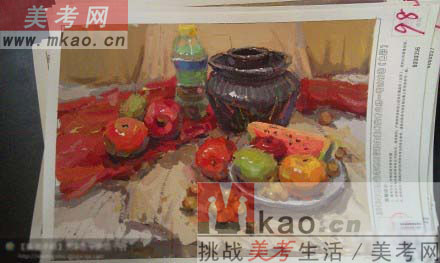 2012年宁夏美术联考素描高分试卷范画