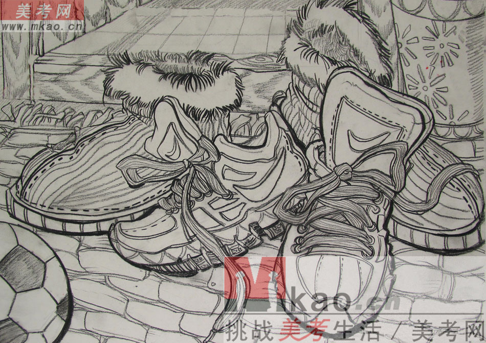 2013年江南大学优秀素描试卷