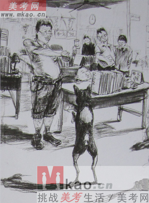 2013年清华大学美术学院造型艺术专业速写优秀试卷